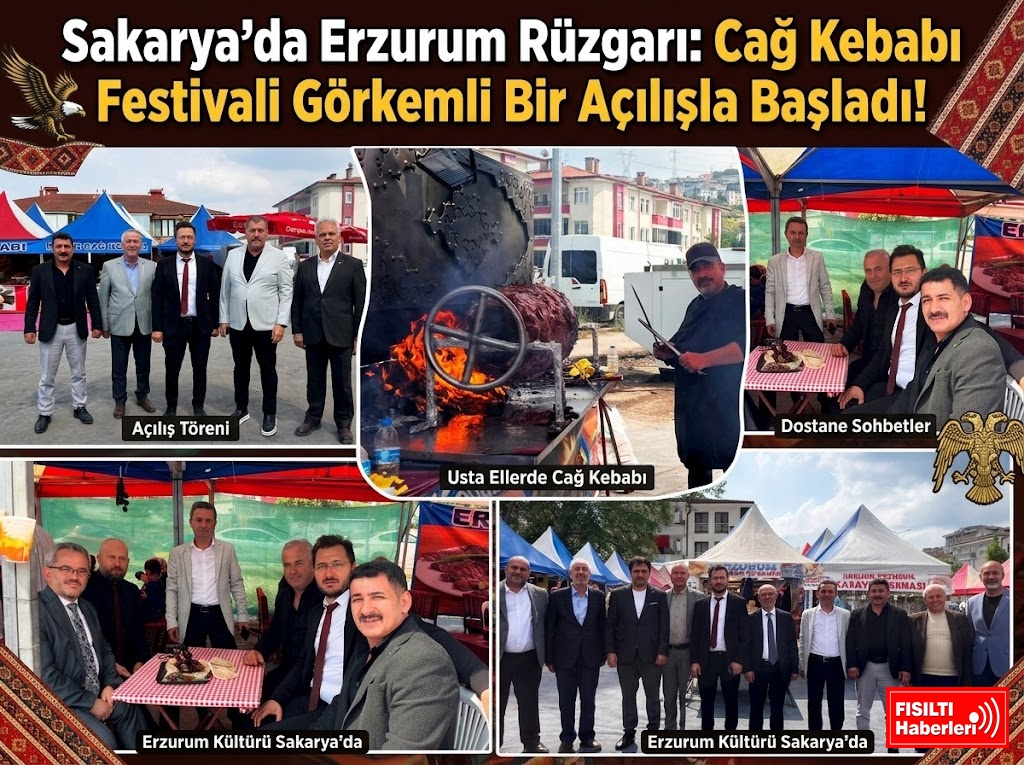 Sakarya Erzurumlular Derneği tarafından organize edilen “Erzurum Cağ Kebabı Festivali”, Serdivan’da gerçekleştirilen muhteşem bir törenle kapılarını açtı.