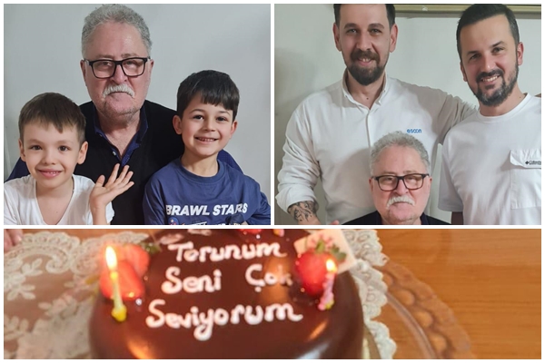 Duayen Gazeteci Murat Uygun'a Torunlarından Sürpriz Doğum Günü!