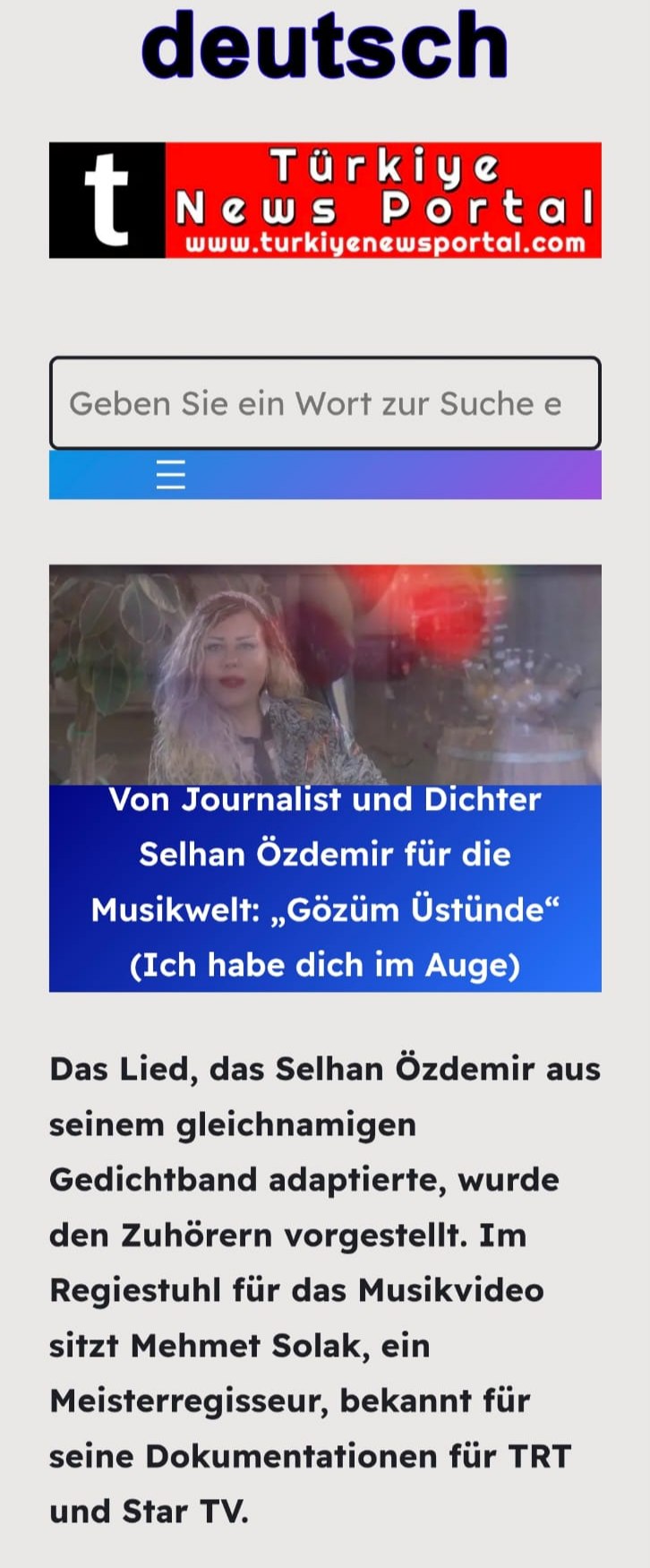FISILTI HABERLERİ KÖŞE YAZARI SANATÇI ŞAİR SELHAN ÖZDEMİR YENİ KLİBİ VE KÖŞE YAZILARIYLA FRANSIZ ALMANYA İNGİLTERE İSPANYOL BASININDA YER ALDI