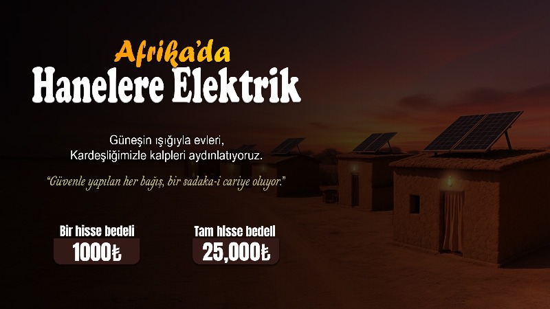 SULTANDER KARANLIKTAN AYDIĞINLIĞA SULTAN DERNEĞİ'NDEN AFRİKA’DA 