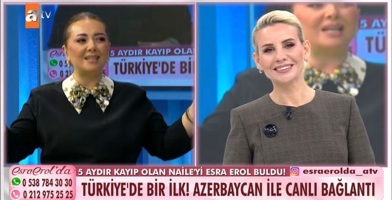 SINIRLARI AŞAN MUCİZE: AZERBAYCAN’IN ARADIĞI NAİLE’Yİ ESRA EROL DAKİKALAR İÇİNDE BULDU!
