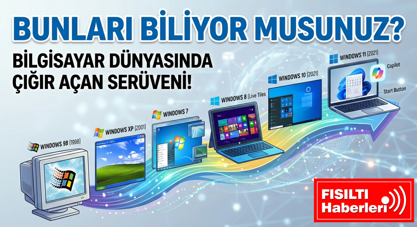 BUNLARI BİLİYOR MUSUNUZ? BİLGİSAYAR DÜNYASINDA ÇIĞIR AÇAN WINDOWS SERÜVENİ!