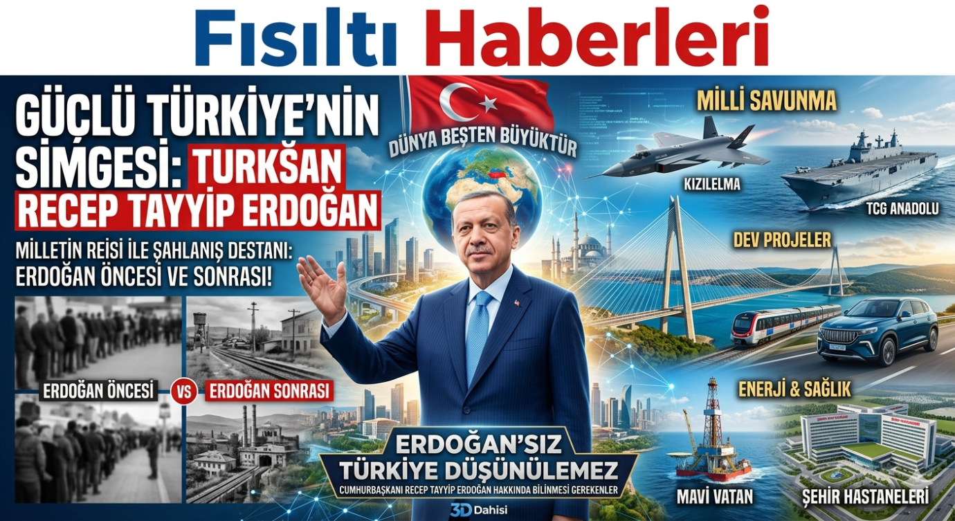 GÜÇLÜ TÜRKİYE’NİN SİMGESİ: RECEP TAYYİP ERDOĞAN!