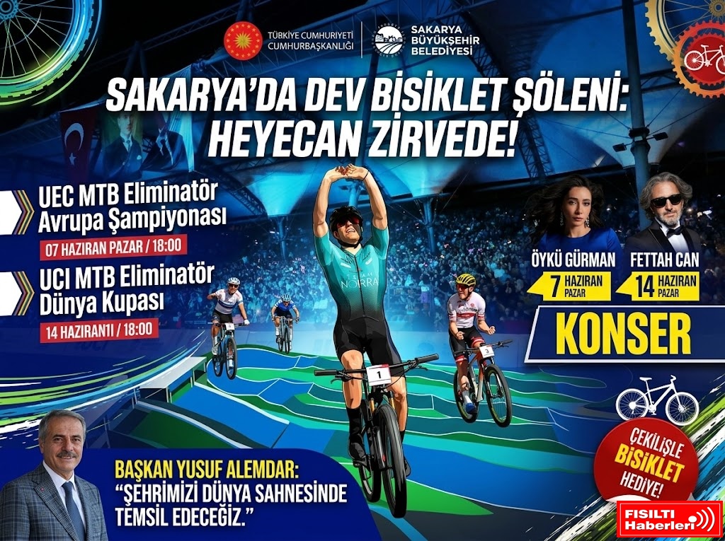 SAKARYA’DA DÜNYA ÇAPINDA BİSİKLET ŞÖLENİ!