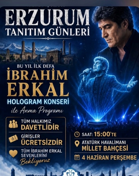 İstanbul’da Bir İlk: İbrahim Erkal Hologram Konseriyle Erzurum Rüzgarı Esecek!