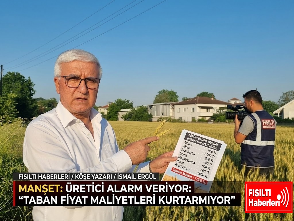 İSMAİL ERGÜL ÇİFTÇİNİN SABRI TAŞTI: 