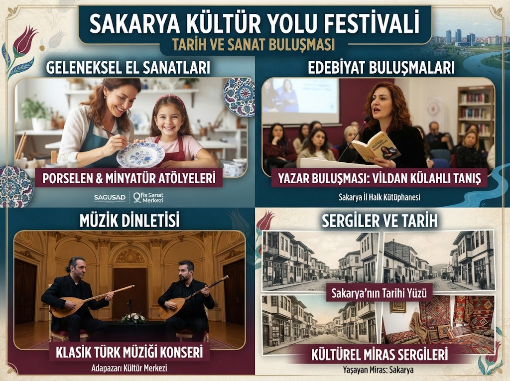 SAKARYA’DA KÜLTÜR ŞÖLENİ: TARİH VE SANAT FESTİVALLE CANLAND