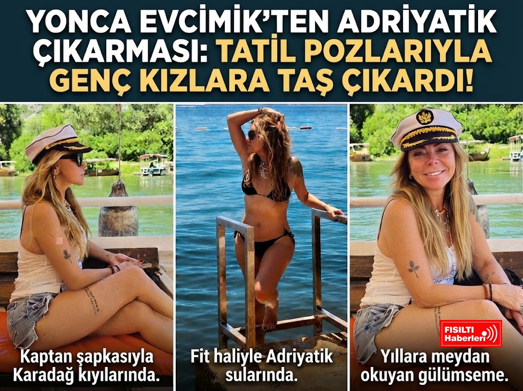 YONCA EVCİMİK’TEN ADRİYATİK ÇIKARMASI: TATİL POZLARIYLA GENÇ KIZLARA TAŞ ÇIKARDI!