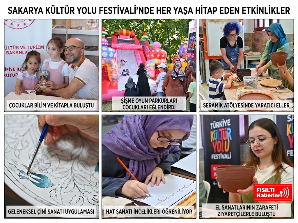 Sakarya Kültür Yolu Festivali Sanatla Büyülüyor: Her Yaşa Hitap Eden Etkinlikler Yoğun İlgi Görüyor