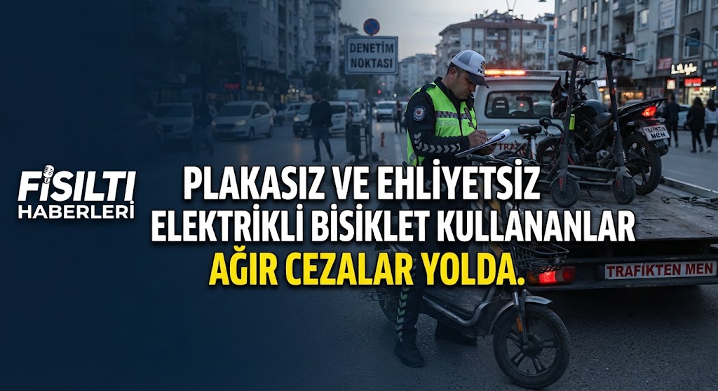PLAKASIZ VE EHLİYETSİZ ELEKTRİKLİ BİSİKLET DÖNEMİ BİTTİ: 2026 TRAFİK CEZALARI YAĞMUR GİBİ YAĞIYOR!