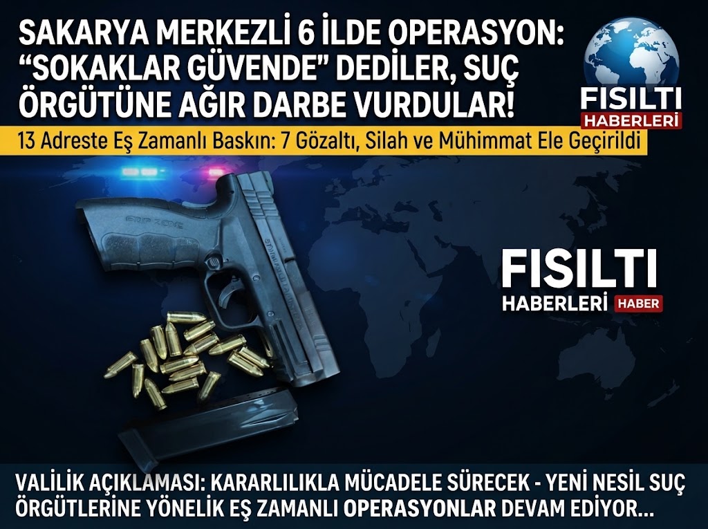 Sakarya Merkezli 6 İlde 