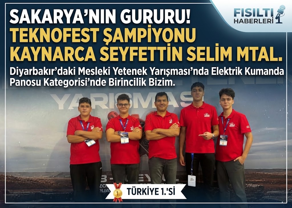 Sakarya’nın Gururu: Kaynarca Seyfettin Selim MTAL’den TEKNOFEST’te Tarihi Başarı!