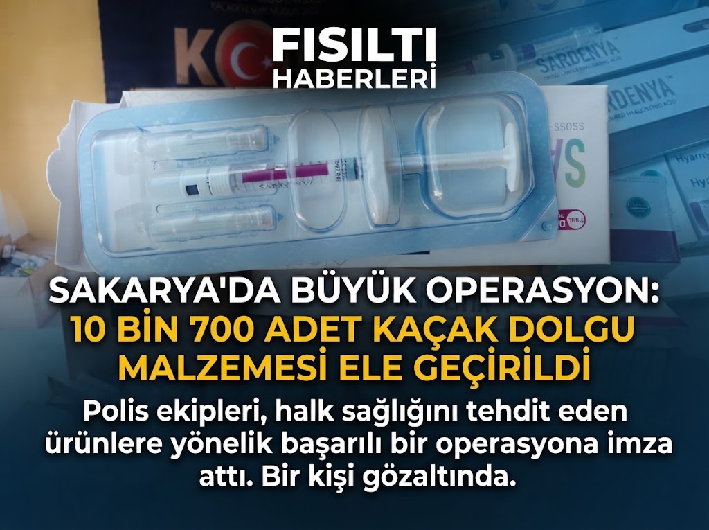 Sakarya'da Büyük Operasyon: 10 Bin 700 Adet Kaçak Kozmetik Dolgu Ürünü Ele Geçirildi!