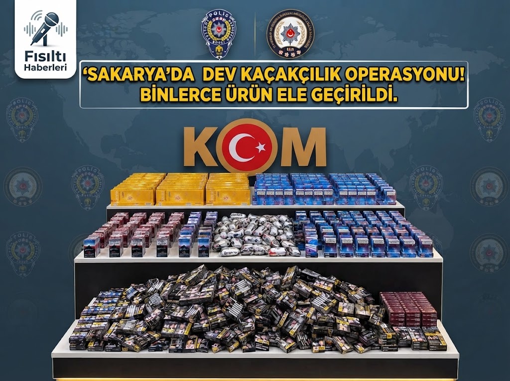 Sakarya'da Kaçakçılık Operasyonu: Binlerce Kaçak Ürün Ele Geçirildi!