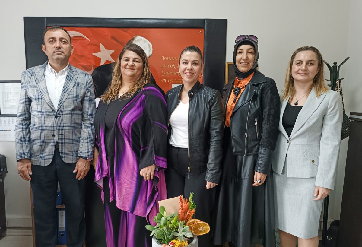 Miniklerle tahta baskı yaptılar