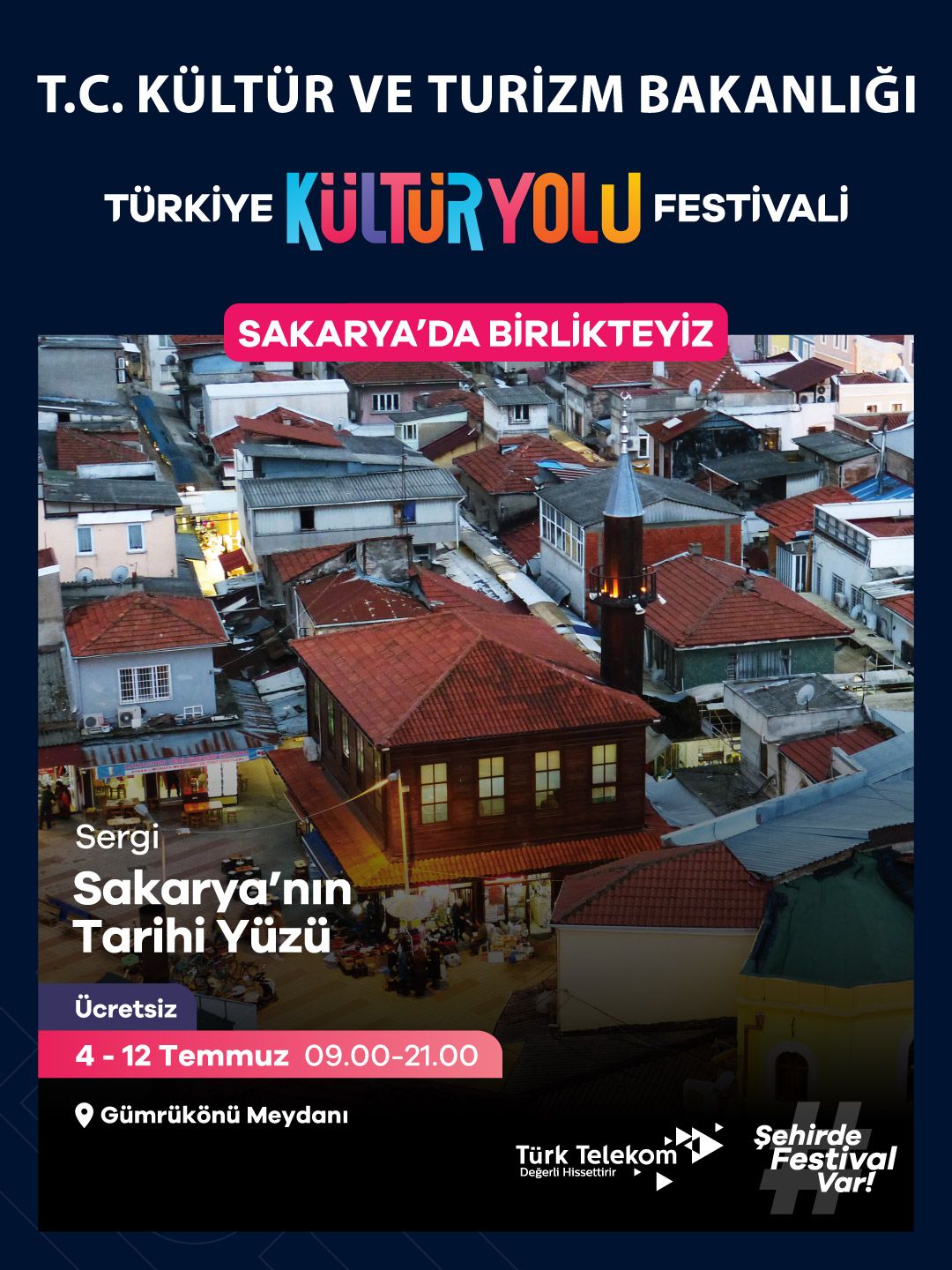 Türkiye Kültür Yolu Festivali’nin dokuzuncu durağı olan Sakarya, 4-12 Temmuz tarihleri arasında dev bir kültür-sanat şölenine ev sahipliği yapmaya hazırlanıyor.